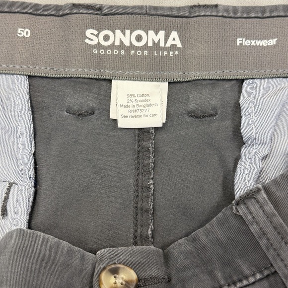 Sonoma Shorts Men's Size 50 Gray - Picture 2 of 3
